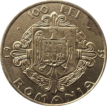 1939 Romania 100 Lei Copia monede de 35mm