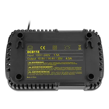 4.5 UN DCB118 încărcător de baterie pentru Dewalt Acumulator 10.8 V 12V 14.4 V 18V 20V DCB200 DCB101 DCB115 DCB107 DCB105 DCB140 &DCB112