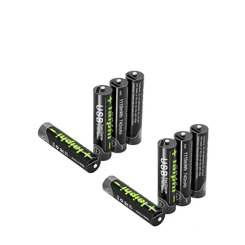 1.5 V USB AAA acumulator litiu-ion 1110mwh capacitate litiu-polimer reîncărcabilă litiu usb baterie aaa