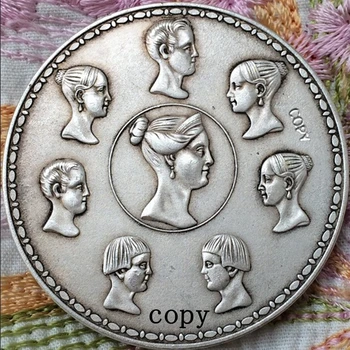 En-gros 1836 rusia 1 Rubla monede copie coper de fabricație placate cu argint