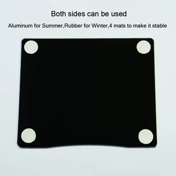 Aliaj de aluminiu Neted Mouse Pad 220x180x2mm Margine Curbat Greu de Metal Subțire Birou Mat de Cauciuc Anti-alunecare de Jos Mousepad Pentru Gaming