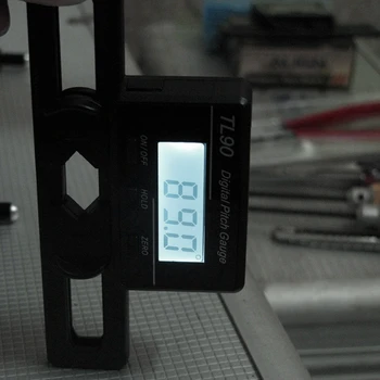 TL90 Digital Pitch Gauge LCD Backlight Lame cu Unghi de Măsurare Instrument Y5JA