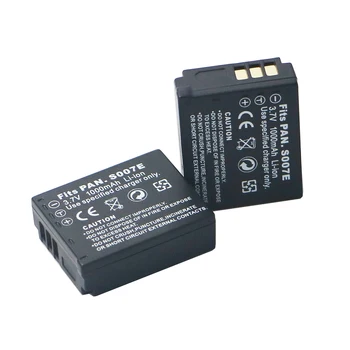 3pcs/lot 1000mAh CGA-S007 CGR-S007E Acumulatori Pentru Panasonic Lumix DMC TZ1 TZ2 TZ3 TZ4 TZ5 TZ50 TZ15 aparat de Fotografiat Baterie