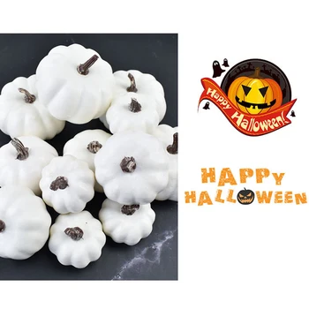 6Pcs Artificiale Spuma de Dovleac Fals Simulare Fructe Fericit Decor de Halloween Pentru Casa de Halloween Recuzită Meserii DIY 0