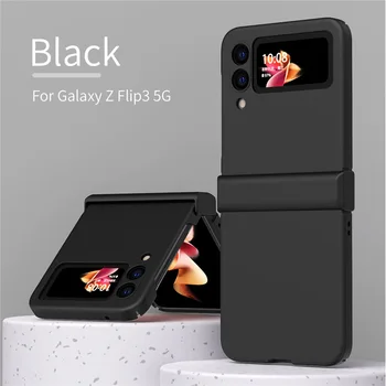 Pentru Samsung Z Flip3 Caz pentru Galaxy Z Flip 3 5G Acoperire pentru Samsung ZFlip3 Macaron Culoare Armura Balama Complet Proteja Capacul 0