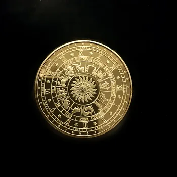 Cancer Monedă Comemorativă Douăsprezece Constelații Norocos Monedă De Aur