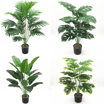 60-82cm Plante Artificiale Pentru Decor Frunze de Banane Fals Pasăre a Paradisului Plastic Monstera pentru Biroul de Acasă Decoratiuni de Gradina 2