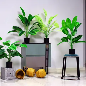 60-82cm Plante Artificiale Pentru Decor Frunze de Banane Fals Pasăre a Paradisului Plastic Monstera pentru Biroul de Acasă Decoratiuni de Gradina 3