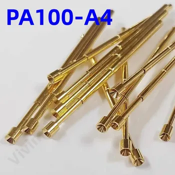 100BUC PA100-A4 Primăvară Test Sonda placat cu Aur de Cap Pin de Test 33.35 mm P100-O nichelat Cap Dia 2.0 mm Pogo Pin P100-A4 Instrument