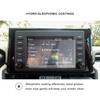 RUIYA Pentru RAV4/C-HR 2019 2020 7 Inch Navigatie Auto Atingeți Centrul Ecranului Protector Auto Accesorii de Interior din Sticla Temperata Film