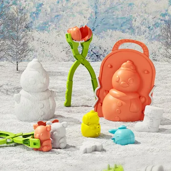 Montessori Sport în aer liber Zăpadă Jucării pentru Copiii de la 3 La 7 Ani Bulgăre de zăpadă Clip Zăpadă Lut Mingea Filtru de Jucărie Bulgări de zăpadă Mucegai Jucarii Copii 1