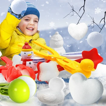 Montessori Sport în aer liber Zăpadă Jucării pentru Copiii de la 3 La 7 Ani Bulgăre de zăpadă Clip Zăpadă Lut Mingea Filtru de Jucărie Bulgări de zăpadă Mucegai Jucarii Copii 2
