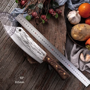 Germană Bucătarul Satâr Chef Slicer Santoku Utilitate Cuțite de Înaltă Calitate de Mână-forjat Instrumente de Bucatarie 5Cr15MoV Chef Accesorii 0