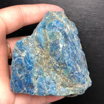 Naturale albastru apatit Piatră brută de Vindecare Reiki Cristal tipul de Piatră prețioasă pietre și Minerale-Specimen grea probă de decor acasă
