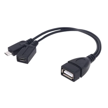 Micro USB la USB 2.0 OTG Cablu Adaptor cu Alimentare Micro USB pentru -Amazon Foc TV, Telefon Mobil, Tablet PC, Smartphone