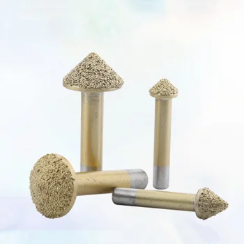 1buc brazate ciuperci capul de piatră litere cuțit marmură tabletă de piatră în formă de V 3D de mare caracter CNC cuțit