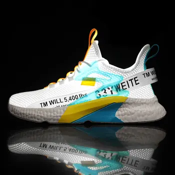2022 Moda de Vara Barbati Pantofi de alergat de Mari Dimensiuni 46 ochiurilor de Plasă Respirabil Adidași Bărbați în aer liber Ușoare Pantofi Sport Barbati Formatori
