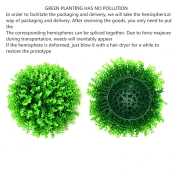 1 Bucată Plante Artificiale arta Topiata Mingea pentru Decor în aer liber Plante Artificiale Aranjament Acasă Decor Interior