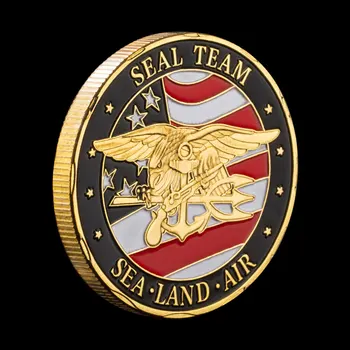 Militar Monedă Seal Suvenir Departamentul Marinei Cadou de Colectie Placat cu Aur statele UNITE ale americii Militare Moneda
