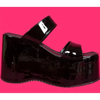 Karinluna 2022 Vara Femeie Sandale Plus Dimensiune 43 Platformă Înaltă Gotic Cosplay Pene Confortabil Femeie Catâri Pantofi Papuci De Casă Outstoor