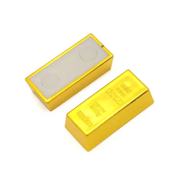 1/2 buc Fals Cărămidă de Aur Simulare de Plastic Goale de Aur, Lingouri de Aur Fals Caramida Artificiale Bar de Aur Propunerii Decorative Pentru Petrecere