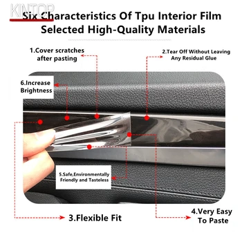 Pentru VOLVO S90 2021/S90 Hibrid 19-21 Auto Interior Consola centrala Transparent TPU Folie de Protectie Anti-scratch Repair Film