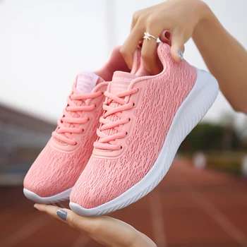 Moda Plasă Adidasi Casual Sport În Aer Liber Ușoare Pantofi De Alergare Pentru Femei Confort Respirabil Doamnelor Încălțăminte Dantelă-Up 0