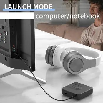 2-în-1 Bluetooth 5.0 Receptor Transmițător Wireless Adaptor Audio pentru Telefon TV Home Theater Căști Player