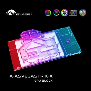 BYKSKI Apă Bloc Utilizare pentru ASUS ROG STRIX VEGA 64 de JOCURI/ Asus Arez STRIX Radeon RX Vega56 /Cupru Radiator Bloc placa Video RGB