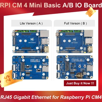 Raspberry Pi Calcula Modulul 4 Mini-Bază de Tip a/B USB IO Bord Evaluarea placă de Expansiune RJ45 Gigabit Ethernet Raspberry Pi CM4
