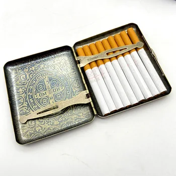 De Vânzare La Cald 20 Cigarrate Caz Vintage Din Metal Constantin Masculin Buzunar Cigarrate Cutii Titularii Accesorii De Fumat