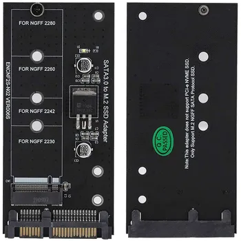 Add-On Card de unitati solid state M. 2 Adaptor M2 SATA3 Fonduri M. 2 SATA Adaptor SSD M2 la SATA Card de Expansiune B Cheie de Susținere a 30/42/60/80mm
