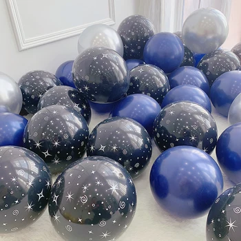 20buc 10inch Temă Spațiu Baloane de Partid Astronaut Rachete Baloane Folie Stea Tipărite Latex Aer Globos Consumabile Partid Ziua de nastere
