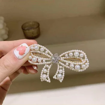 Mireasa Cristal Pearl Floare Clip De Păr Stil Floral Barrette De Par Mireasa, Bijuterii De Onoare Agrafe De Par Accesorii De Par De Nunta