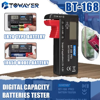 BT-168 PRO Baterii Tester Digital Capacitate Universal Buton Pentru Lithum 9V 3.7 V 1.5 V Baterii Tester Checker BT168 Putere