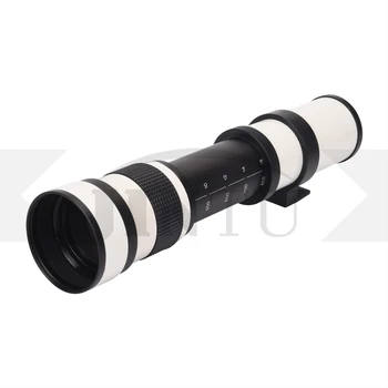 JINTU 420-800mm Manual Teleobiectiv cu Zoom F/8.3 pentru Camerele Nikon D7500 D7200 D7100 D750 D5600 D5500 D5300 D5200 D3100 D3200