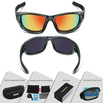 TOREGE Moda pentru Bărbați ochelari de Soare Polarizat Pentru Ochelarii de Condus TR90 Incasabil Rama de Ochelari Ochelari de soare Unisex UV400 Ochelarii 0
