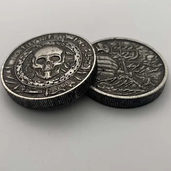 Rătăcind Monede Pirat Craniu De Navigatie Adânc Comemorative De Colectie Monede Cadou Lucky Moneda