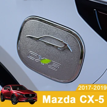 ABS Crom Exterior Masina Ulei Rezervor de Combustibil de Gaz Capac Capac Ornamental Autocolant Pentru MAZDA CX-5 CX5 CX 5 2017 2018 2019 Auto-styling