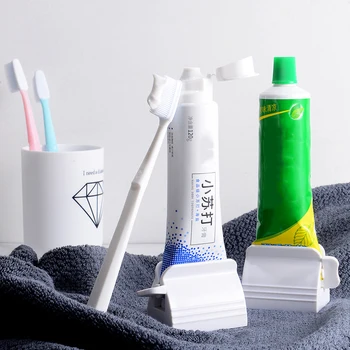 Curățare Dinte Accesorii Din Plastic Acasă Reutilizabile Suportul Titularul Periuta De Dinti Rulare Tub De Pasta De Dinti Storcator