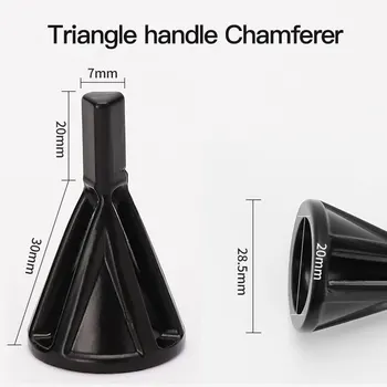 Debavurare Externe Chamfer pentru Foraj Șurub Șurub Hexagonal Triunghi din Oțel Inoxidabil Elimina Bavuri Instrumente de Reparații Deteriorat Bolt