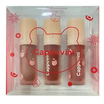 ELECOOL 3psc Velvet Matte Lipstick Set Luciu de Buze rezistent la apa Durată Nud Lichid de Buze Stick Femei Roșu ruj Cosmetice