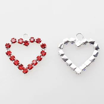 Metal Heart Pietre DIY 10buc 18mm Moda Bijuterii Handmade, Accesorii Decorative pentru Coliere, Cercei și Alte Pandantive 0