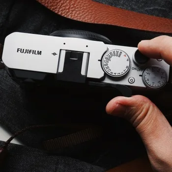 Metal Hot Shoe Thumb-Up Talpa Degetul Prindere Pentru Fuji Fujifilm X-E4 XE4 Camera de Prindere de Mână Cu piele proteja accesorii