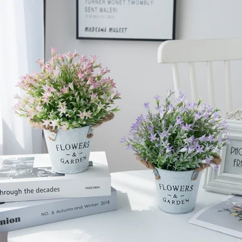Ghivece cu Plante cu Vaze, Decoratiuni de Craciun pentru Casa Baie Pervazul ferestrei Masă Living Nunta Flori Artificiale