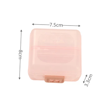 Cutie Transparentă Pastila Caz Mini Portabil De Stocare Container Săptămânal Tablet Pastilă Medicina Cutie Plastic Organizator Caz 0