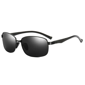 YSO 2020 Polarizat ochelari de Soare Barbati Cadru din Aliaj de Protecție UV400 Femei Bărbați Ochelari Pentru Conducere Retro Verde Lentile Nuante 7755 0