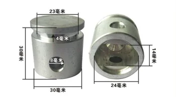 Sunet de argint Aliaj de Aluminiu Diametru 30mm Compresor de Aer cu Piston pentru Makita 0810 1 buc