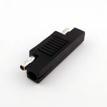 10x DC Putere SAE Plat Plug de sex Masculin de Sex Masculin Changer Auto Extensie Adaptor Conector Negru Drept