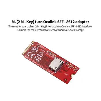 XT-XINTE M. 2 M-Cheia PCIe 3.0 pentru Oculink SFF-8612 Adaptor Gazdă cu SFF-8611 a SFF-8639 Cablu de 2.5
